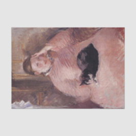 猫を飼っている女性(by Edouard Manet) 薄葉紙