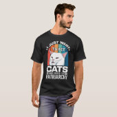 猫を飼って家父長制を潰したいだけだ Tシャツ (正面フル)