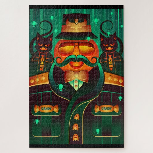 猫を騙すか扱うパズル ジグソーパズル (縦)