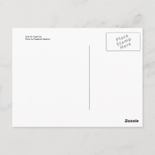 猫を騙すか扱う ポストカード (裏面)