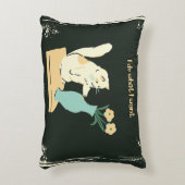 猫アクセント枕「好きなことをする」 アクセントクッション (正面(垂直))