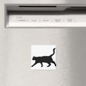 猫アニマルのシルエット家庭の猫ネコ マグネット (インサイチュ (食洗機))