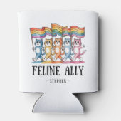 猫アリ – Rainbow Cat LGBTQプライド 缶クーラー (裏面)