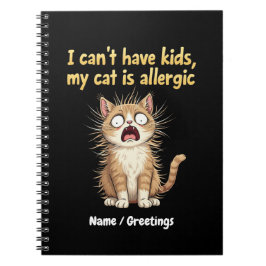 猫アレルギーで子供は無理 面白い ノートブック