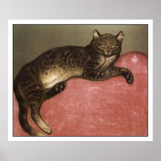 猫アートのポスター/プリント: Stainlenの猫のストレッチ ポスター