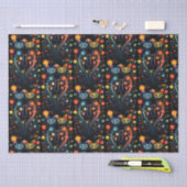 猫アートの抽象芸術 薄葉紙 (クラフト)