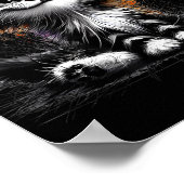 猫アートの面白さ ポスター (角)