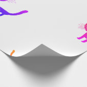 猫アートカラフルスケッチ包装紙 ラッピングペーパー (角)