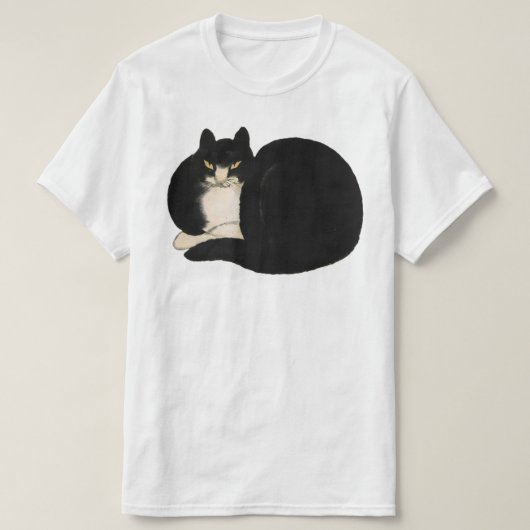 猫アートグラフィック Tシャツ (デザイン正面)