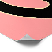 猫アートポスター ピンク 猫好き プリント ポスター (角)