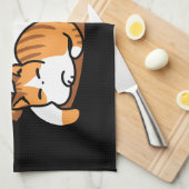 猫アートリラックス- 「レイズ・ファー・日」猫好き向け キッチンタオル (四つ折り)