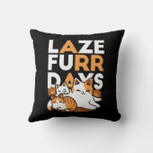 猫アートリラックス- 「レイズ・ファー・日」猫好き向け クッション (裏面)
