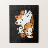 猫アートリラックス- 「レイズ・ファー・日」猫好き向け ジグソーパズル (縦)