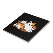 猫アートリラックス- 「レイズ・ファー・日」猫好き向け タイル (側面)