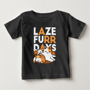 猫アートリラックス- 「レイズ・ファー・日」猫好き向け ベビーTシャツ