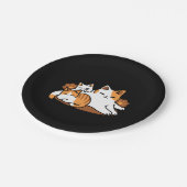 猫アートリラックス- 「レイズ・ファー・日」猫好き向け ペーパープレート (アングル)