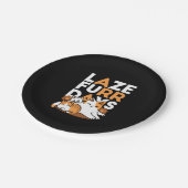 猫アートリラックス- 「レイズ・ファー・日」猫好き向け ペーパープレート (アングル)