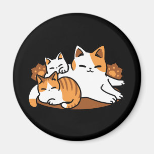 猫アートリラックス- 「レイズ・ファー・日」猫好き向け マグネット