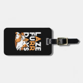 猫アートリラックス- 「レイズ・ファー・日」猫好き向け ラゲッジタグ (正面横)