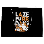 猫アートリラックス- 「レイズ・ファー・日」猫好き向け ラージペーパーバッグ (裏面)