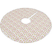 猫アートワーク |かわいい猫バレンタイン ブラッシュドポリエステルツリースカート (アングル)