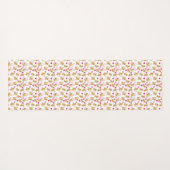 猫アートワーク |かわいい猫バレンタイン ヨガマット (裏面(横))