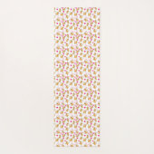 猫アートワーク |かわいい猫バレンタイン ヨガマット (裏面)