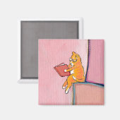 猫アート読のおもしろい- Marmalade Faveries Solitude マグネット (正面/裏面)