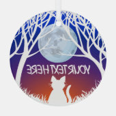 猫アート オーナメント ネコ好きのためのパーソナライズド デコレーション (裏面)