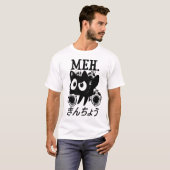 猫アート - 日本 Tシャツ (正面フル)