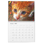 猫アートby Shelli Fitzpatrick Since，猫 カレンダー (1月 2027)