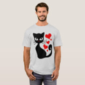 猫イメージメンズベーシックTシャツ Tシャツ (正面フル)