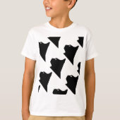 猫イラストレーションTシャツ Tシャツ (正面)