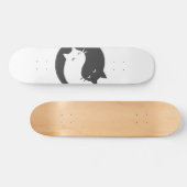 猫インと楊曼荼羅-背景色を選択 スケートボード (横)