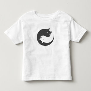 猫インと楊曼荼羅-背景色を選択 トドラーTシャツ