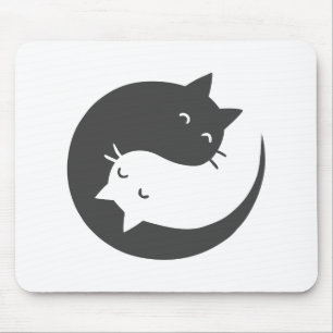 猫インと楊曼荼羅-背景色を選択 マウスパッド