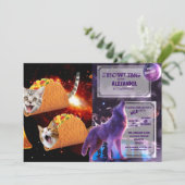 猫インサイド宇宙タコス 招待状 (スタンド正面)