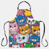 猫エプロンデザイン エプロン (正面)