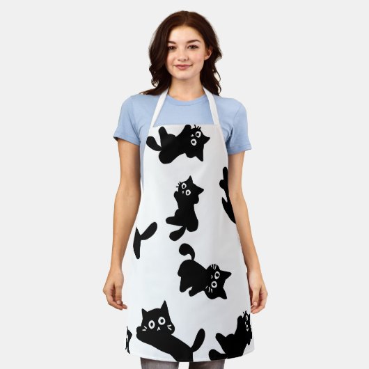 猫エプロン エプロン (着用した状態)