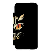 猫エレガントひげ INCIPIO iPhoneウォレットケース (フォリオ 正面)