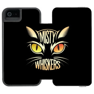 猫エレガントひげ iPhone SE/5/5sウォレットケース