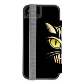 猫エレガントひげ INCIPIO iPhoneウォレットケース (フォリオ裏面)