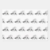 猫エレガント包み紙 ラッピングペーパーシート (正面3)