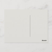 猫オンファッショナブルなミニソファ ポストカード (裏面)