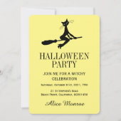 猫オンブロムスティックハローウィンパーティ 招待状 (正面)