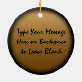 猫オーナメントパーソナライズされた猫デコレーションギフト セラミックオーナメント (裏面)