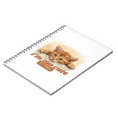 猫オーナーギフトユーモアのある引用文 ノートブック (左側)