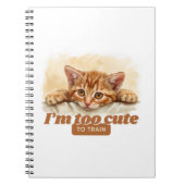 猫オーナーギフトユーモアのある引用文 ノートブック (正面)