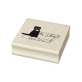 猫カスタマイズon book Ex Libris Wood Art Stamp ラバースタンプ (スタンプ)