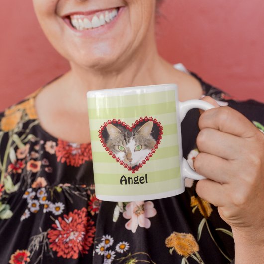 猫カスタムの写真の前置記念写真 コーヒーマグカップ